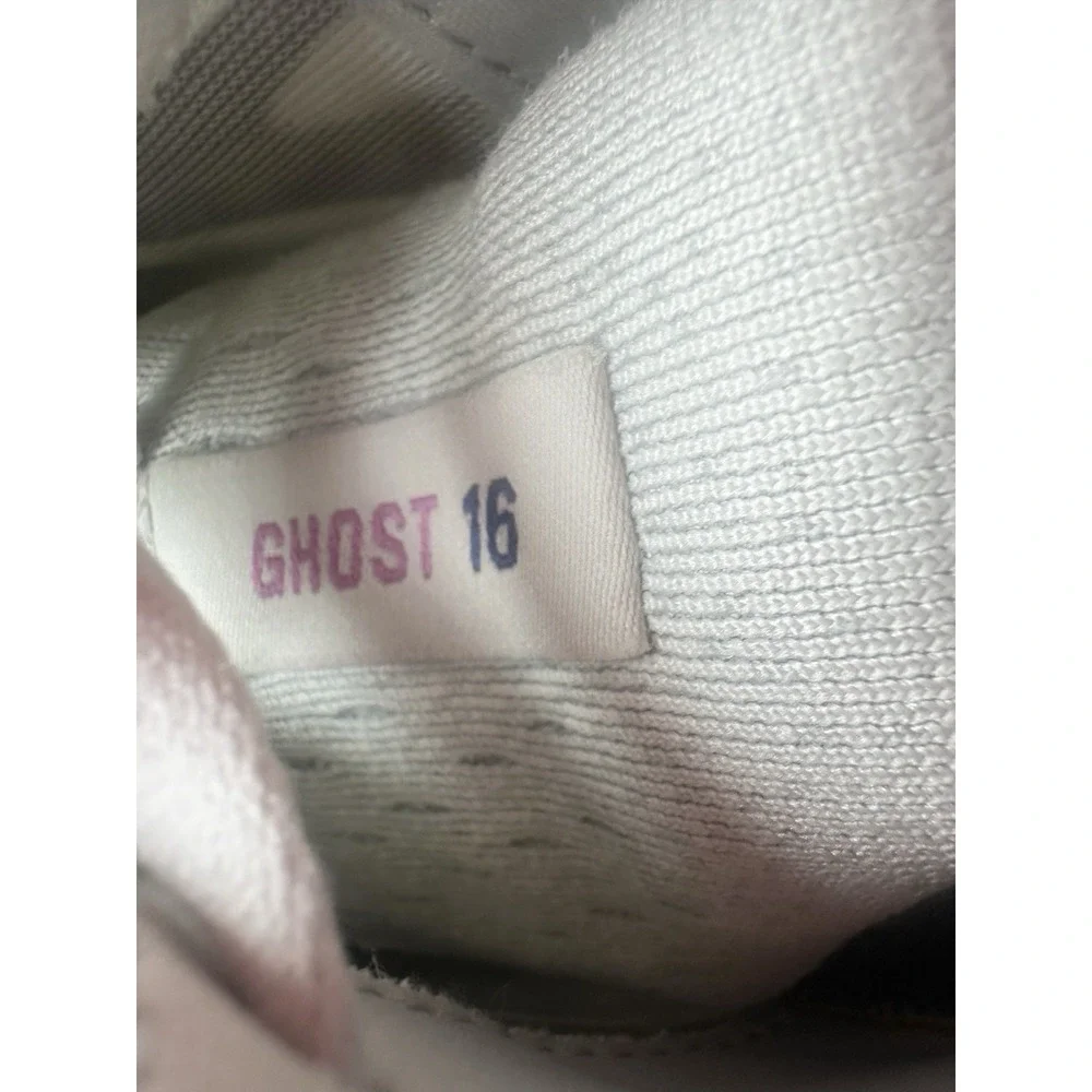 BROOKS‎ Women's 8.5 Med (B) Ghost 16 Grey Estate Blue White Running Shoes